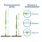 Окномойка ЛЮБАША, алюминиевая телескопическая ручка 50-90 см, рабочая часть 25 см (стяжка, губка, ручка), 603613 101010603613 - фото 10696260