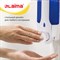 Дозатор для жидкого мыла LAIMA, НАЛИВНОЙ, 0,38 л., белый (тонированный), ABS-пластик, 603921 - фото 10696788