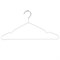 Вешалки-плечики для одежды, размер 48-50, металл, антискользящие, КОМПЛЕКТ 10 шт., белые, BRABIX PREMIUM, 608469 - фото 10721475