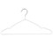 Вешалки-плечики для одежды, размер 48-50, металл, антискользящие, КОМПЛЕКТ 20 шт., белые, BRABIX PREMIUM, 608470 - фото 10721511