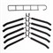 Вешалка-плечики трансформер, 5 плечиков, металл с покрытием, черные, BRABIX ULTRA, 607474 - фото 10721585