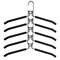 Вешалка-плечики трансформер, 5 плечиков, металл с покрытием, черные, BRABIX ULTRA, 607474 - фото 10721589
