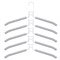 Вешалка-плечики трансформер, 5 плечиков, металл с покрытием, белые, BRABIX ULTRA, 607475 - фото 10721643