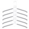 Вешалка-плечики трансформер, 5 плечиков, металл с покрытием, белые, BRABIX ULTRA, 607475 - фото 10721644