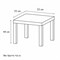 Стол журнальный "Лайк" аналог IKEA (550х550х440 мм), белый - фото 10722596