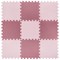 Коврик-пазл напольный 0,9х0,9 м, мягкий, розовый, 9 элементов 30х30 см, толщина 1 см, ЮНЛАНДИЯ, 664660 - фото 11386310