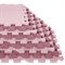 Коврик-пазл напольный 0,9х0,9 м, мягкий, розовый, 9 элементов 30х30 см, толщина 1 см, ЮНЛАНДИЯ, 664660 - фото 11386316