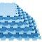 Коврик-пазл напольный 0,9х0,9 м, мягкий, синий, 9 элементов 30х30 см, толщина 1 см, ЮНЛАНДИЯ, 664662 - фото 11386395