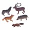 Набор фигурок "В мире животных" "Дикие животные России", 5 шт., 7 см, 1TOY, Т53848 - фото 11386652