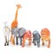 Набор фигурок "В мире животных", "Животные Африки", 6 шт., 8,75 см, 1TOY, Т50464 - фото 11386655