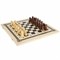 Шахматы, шашки, нарды 3 в 1 деревянные, лакированные, глянцевые, доска 40х40 см, ЗОЛОТАЯ СКАЗКА, 665364 - фото 11387228