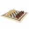 Шахматы, шашки, нарды 3 в 1 деревянные, лакированные, глянцевые, доска 40х40 см, ЗОЛОТАЯ СКАЗКА, 665364 - фото 11387232