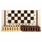 Шахматы, шашки, нарды 3 в 1 деревянные, лакированные, глянцевые, доска 40х40 см, ЗОЛОТАЯ СКАЗКА, 665364 - фото 11387233