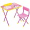 Комплект детской мебели розовый ПРИНЦЕССА: стол + стул, пенал, BRAUBERG NIKA KIDS, 532635 - фото 11388538