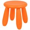 Табурет детский МАМОНТ оранжевый, от 2 до 7 лет, безвредный пластик, 01.022.01.06.1 - фото 11388706