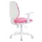 Кресло детское BRABIX "Fancy MG-201W", с подлокотниками, пластик белый, розовое, 532409, MG-201W_532409 - фото 11388746