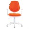Кресло детское BRABIX "Fancy MG-201W", с подлокотниками, пластик белый, оранжевое, 532410, MG-201W_532410 - фото 11388765