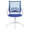 Кресло BRABIX "Fly MG-396W", с подлокотниками, пластик белый, сетка, темно-синее с рисунком "Space", 532405, MG-396W_532405 - фото 11388777