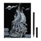 Гравюра с эффектом серебра "Парусник", 18х24 см, основа, штихель, LORI, Гр-057 - фото 11389186