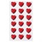 Стразы самоклеящиеся "Сердце", красные, 16 мм, 18 шт., на подложке, ОСТРОВ СОКРОВИЩ, 661579 - фото 11389506
