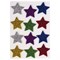 Наклейки из EVA "Звезды", 12 шт., блестящие, ассорти, ОСТРОВ СОКРОВИЩ, 661452 - фото 11389635