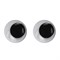 Глазки для творчества самоклеящиеся, вращающиеся, черно-белые, 15 мм, 30 шт., ОСТРОВ СОКРОВИЩ, 661310 - фото 11389689