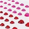 Стразы самоклеящиеся "Сердце", 6-15 мм, 80 шт., розовые/красные, на подложке, ОСТРОВ СОКРОВИЩ, 661399 - фото 11389871
