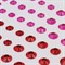 Стразы самоклеящиеся "Круглые", 6-15 мм, 80 шт., розовые/красные, на подложке, ОСТРОВ СОКРОВИЩ, 661391 - фото 11389984