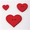 Пуговицы декоративные "Сердце", дерево, 12 шт., ассорти, красные, ОСТРОВ СОКРОВИЩ, 661421 - фото 11390424