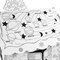 Картонный игровой развивающий Домик-раскраска "Новогодний", высота 130 см, BRAUBERG kids, 880365 - фото 11391900
