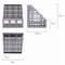 Лоток вертикальный для бумаг BRAUBERG "MAXI Plus", 240 мм, 3 отделения, сетчатый, сборный, серый, 237014 - фото 11401849