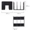Лоток-сортер для бумаг BRAUBERG "Radikal", 3 отделения, 207х212х165 мм, сетчатый, черный, 235364 - фото 11401884