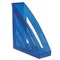 Лоток вертикальный для бумаг BRAUBERG "Office style", 245х90х285 мм, тонированный синий, 237282 - фото 11402455