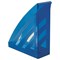 Лоток вертикальный для бумаг BRAUBERG "Office style", 245х90х285 мм, тонированный синий, 237282 - фото 11402457