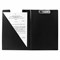 Папка-планшет BRAUBERG, А4 (340х240 мм), с прижимом и крышкой, картон/ПВХ, РОССИЯ, черная, 221488 - фото 11405924