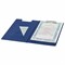 Папка-планшет BRAUBERG, А4 (340х240 мм), с прижимом и крышкой, картон/ПВХ, РОССИЯ, синяя, 221489 - фото 11405946