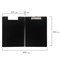 Папка-планшет BRAUBERG "Contract", А4 (315х230 мм), с прижимом и крышкой, пластиковая, черная, сверхпрочная, 1,5 мм, 223489 - фото 11405978