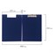 Папка-планшет BRAUBERG "Contract", А4 (315х230 мм), с прижимом и крышкой, пластиковая, синяя, сверхпрочная, 1,5 мм, 223488 - фото 11406004