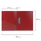 Папка с боковым металлическим прижимом и внутренним карманом BRAUBERG "Contract", красная, до 100 л., 0,7 мм, бизнес-класс, 221788 - фото 11406064