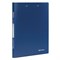 Папка с 2-мя металлическими прижимами BRAUBERG стандарт, синяя, до 100 листов, 0,6 мм, 221625 - фото 11406204