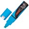 Маркер меловой UNI "Chalk", 8 мм, СИНИЙ, влагостираемый, для гладких поверхностей, PWE-8K L.BLUE - фото 11421627