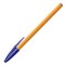 Ручка шариковая BIC "Orange", СИНЯЯ, корпус оранжевый, узел 0,8 мм, линия письма 0,3 мм, 8099221 - фото 11429211