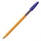 Ручка шариковая BIC "Orange", СИНЯЯ, корпус оранжевый, узел 0,8 мм, линия письма 0,3 мм, 8099221 - фото 11429212