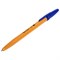 Ручка шариковая BRAUBERG "ORANGE Line", СИНЯЯ, корпус оранжевый, узел 1 мм, линия письма 0,5 мм, 143331 - фото 11429556