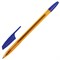 Ручка шариковая BRAUBERG "X-333" AMBER, СИНЯЯ, корпус тонированный оранжевый, узел 0,7 мм, линия письма 0,35 мм, 142832 - фото 11429990