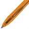 Ручка шариковая BRAUBERG "X-333" AMBER, СИНЯЯ, корпус тонированный оранжевый, узел 0,7 мм, линия письма 0,35 мм, 142832 - фото 11429992