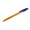 Ручка шариковая BRAUBERG "X-333" AMBER, СИНЯЯ, корпус тонированный оранжевый, узел 0,7 мм, линия письма 0,35 мм, 142832 - фото 11429994