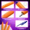 Ручки шариковые BRAUBERG "ULTRA ORANGE", СИНИЕ, НАБОР 10 штук, корпус оранжевый, узел 0,7 мм, 143571 - фото 11431307