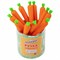 Ручка фигурная шариковая ЮНЛАНДИЯ "Морковка", мягкий силиконовый корпус, СИНЯЯ, пишущий узел 0,7 мм, 143778 - фото 11432930