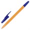 Ручка шариковая CORVINA (Италия) "51 Vintage", СИНЯЯ, корпус оранжевый, узел 1 мм, линия письма 0,7 мм, 40163/02 - фото 11433338